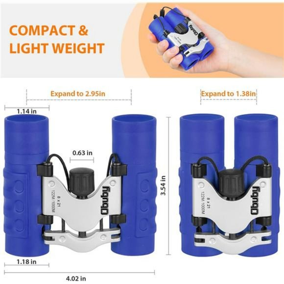Binoculars for Kids  3-12 Years 8x21 High-Resolution Optics Compact Toy - Picture 2 of 6